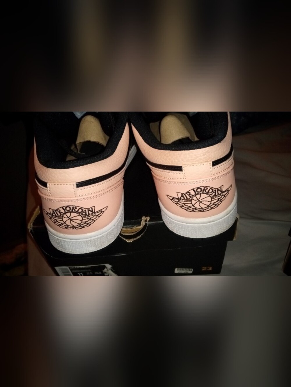 Men Nike Air Jordan 1 Low - Artic Orange White  Sneakers - Picture 8 of 11